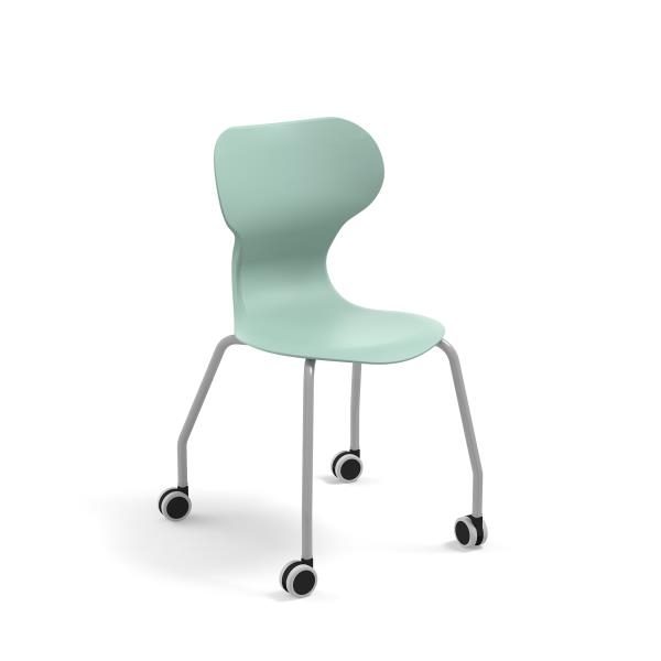 Image sur Chaise coque CASTORS verte H 38 cm